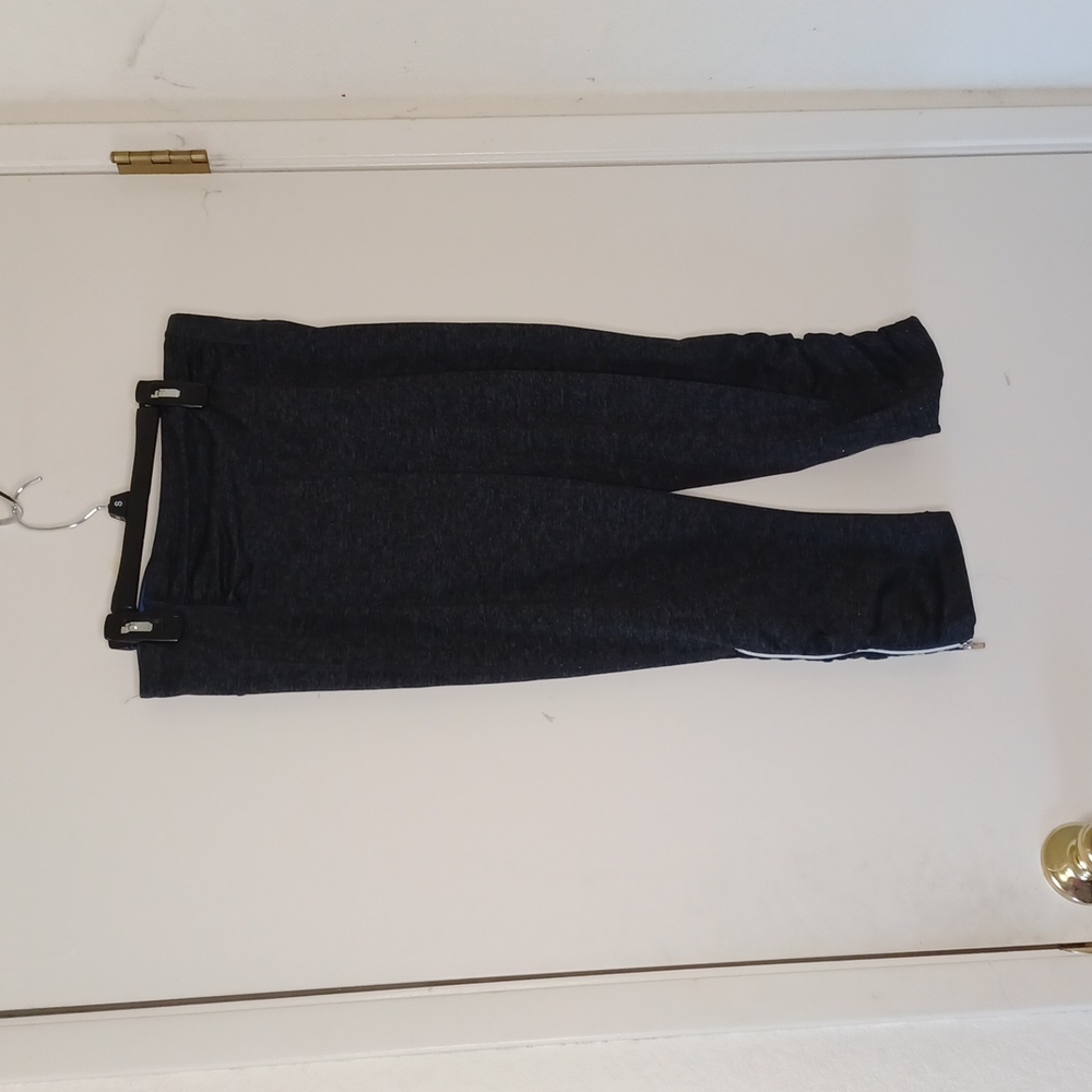 Tangerine Cropped Ruched leggings, sz S